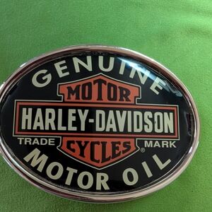 Harley-Davidson Black and Silver Belt Buckle